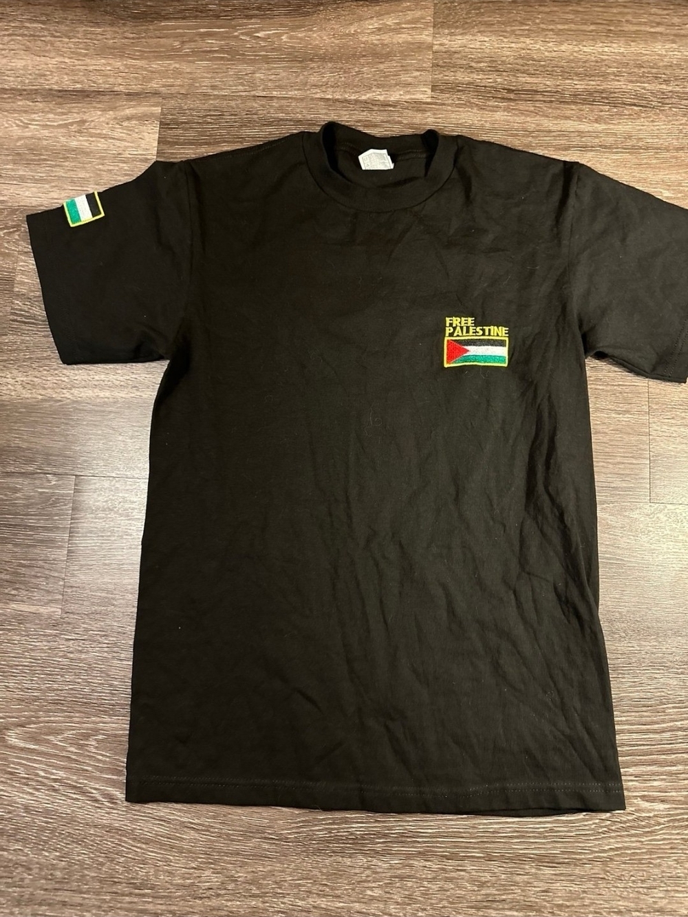 Free Palestine Black Graphic T-Shirt